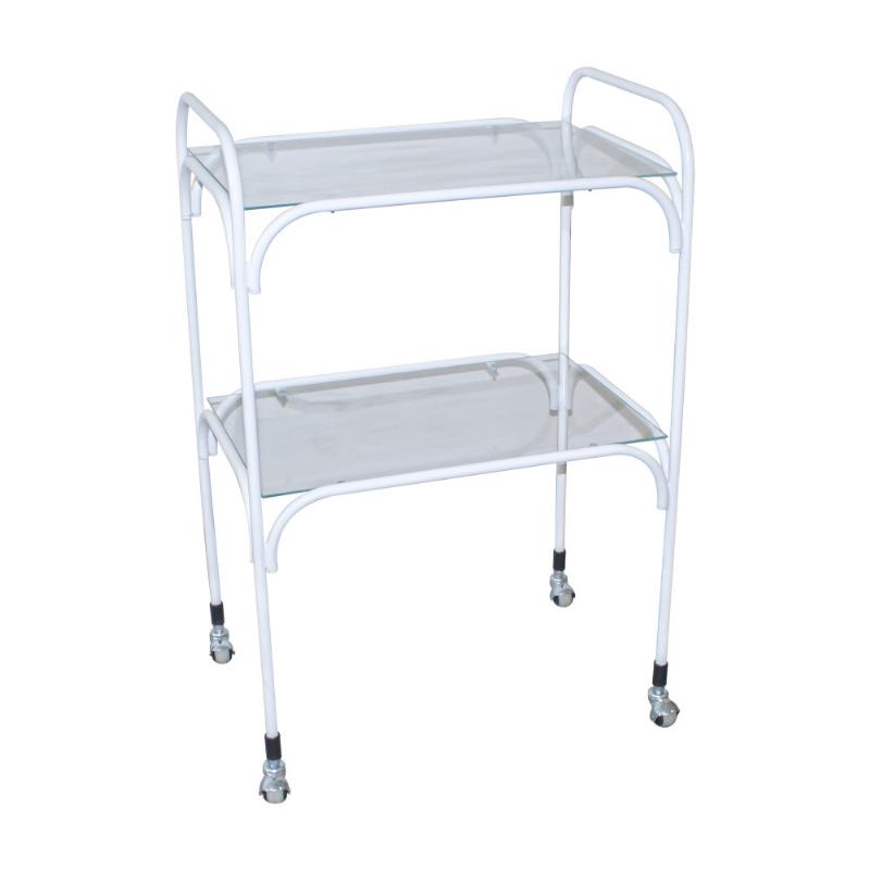 Столик інструментальний нерозбірний СІН-1 (скло/скло) (Медпромсервіс)